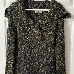 BKE Multicolor Sailor Neck Sweater